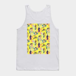 NY LOVE yellow Tank Top